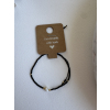 Náramek handmade černý s perlou