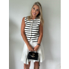 Luxusní vestička Korr pruh černo bílá