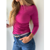 Triko s kašmírem tm. růžová