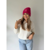 Čepice NY modrá /neon růžová