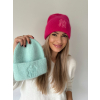 Čepice NY modrá /neon růžová