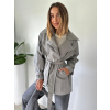 Krátký trenčkot šedá