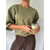 Triko oversize oliva