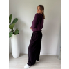 Kalhoty Teo fialová