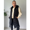 Vesta dlouhá černá