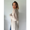 Cardigan mohér krémová