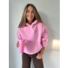 Mikina Lalu s kapucí sv.růžová