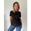 Triko s krajkou černá