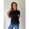 Triko s krajkou černá