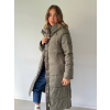 Zimní bunda dlouhá khaki