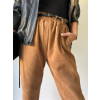 Kalhoty semišové brown