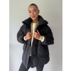 Zimní oversize bunda černá