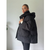 Zimní oversize bunda černá