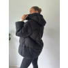 Zimní oversize bunda černá