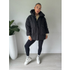 Zimní oversize bunda černá