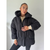 Zimní oversize bunda černá
