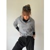 Svetr se zipem šedá