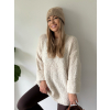 Oversize svetr Fine krémová
