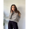 Svetr alpaka s rolákem šedá