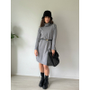 Oversize pletené šaty TISSE šedá