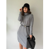 Oversize pletené šaty TISSE šedá