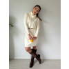 Oversize pletené šaty TISSE smetanová