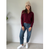 Polo svetr MILLE vínová