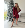 Šaty s flitry Carolin vínová