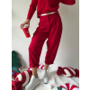 Kalhoty Claude červená