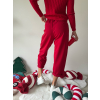 Kalhoty Claude červená