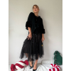 Tylová sukně černá