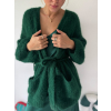 Mohérový cardigan zelená
