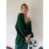 Mohérový cardigan zelená