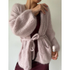 Mohérový cardigan pudrová