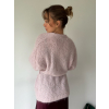 Mohérový cardigan pudrová