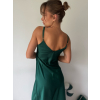 Saténové šaty zelená