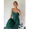 Saténové šaty zelená