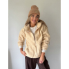 Bunda teddy béžová