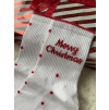 Ponožky Merry Christmas bílá