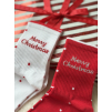 Ponožky Merry Christmas červená