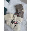 Ponožky winter sob smetana