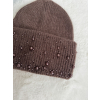 Čepice perly čokoláda