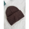 Čepice perly čokoláda