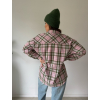 Košile káro růžovo- zelená