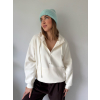 Mikina s kapucí bílá