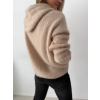 Mohérový Svetr s kapucí béžová