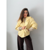 Koženková bunda žlutá