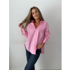 Košile pruhovaná růžová