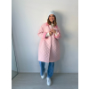 Oversize bunda Kooki růžová