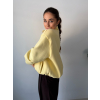 Tepláková bunda Salma žlutá
